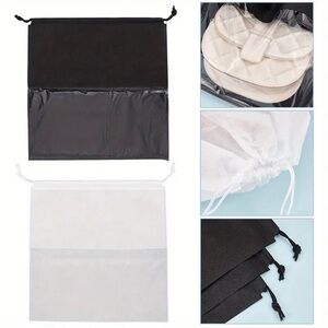 Medium Dustbag with Clear Window, Black or White, New